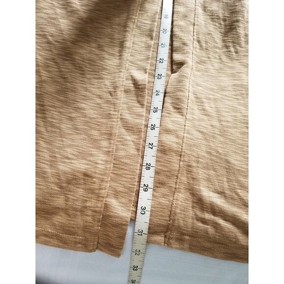 Laundry by Shelli Segal 3/4 Dolman Sleeve Knit Cardigan Open Front Camel Size L - Picture 7 of 11